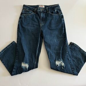 2/$20 Wrangler High Rise Straight Crop Jeans